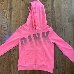 Pink Sweatshirt Large - Zip Up